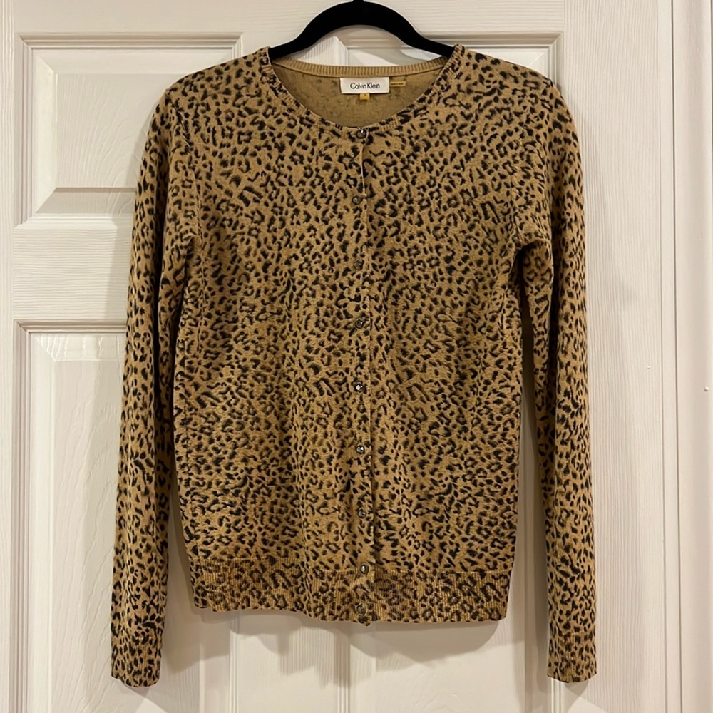 Leopard print Calvin Klein sweater